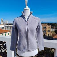 ALPHA Massimo Rebecchi Cardigan Lana Zip Doppio Cu
