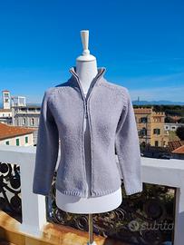 ALPHA Massimo Rebecchi Cardigan Lana Zip Doppio Cu