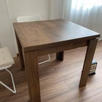 Tavolo 80x80/160 cm roverescuro