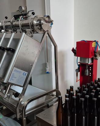 Imbottigliatrice isobarica 4 vie