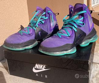 Scarpe da Basket Lebron 19 PurpleTeal 47.5 (13US) 