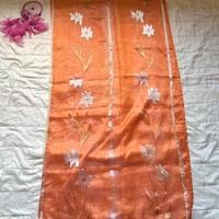 Tende velate arancioni per finestre | 145 x 67 cm