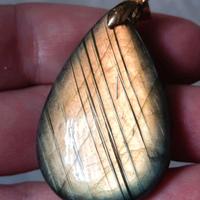 Ciondolo in labradorite Sunset goccia