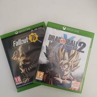 dragon ball xenoverse 2, fallout 76  per Xbox One 