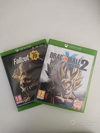 dragon ball xenoverse 2, fallout 76  per Xbox One 