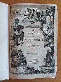 Libro Antico "Il Castello di Kenilworth"  W. Scott