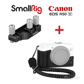 SmallRig Kit per Canon R50V: Custodia + Morsetto