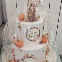 Torta finta battesimo