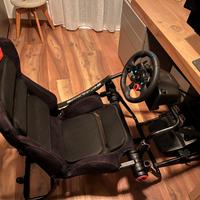 volante G29 e pedaliera+sedia sim racing