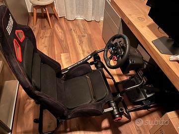 volante G29 e pedaliera+sedia sim racing