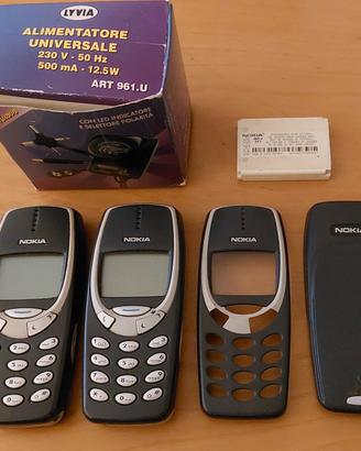 Lotto N°2 Nokia 3310 + N°1 Cover + N°1 Aliment Uni