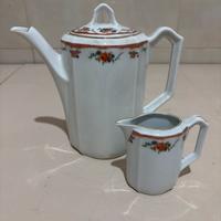 Teiera e lattiera in ceramica