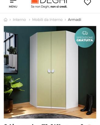 Armadio angolare 