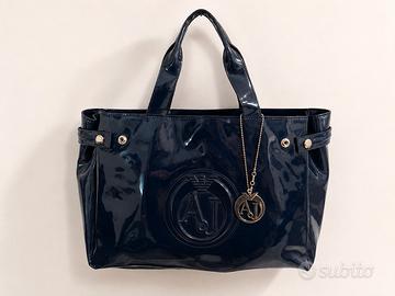 Borsa Armani Jeans blu con custodia originale