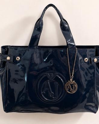 Borsa Armani Jeans blu con custodia originale
