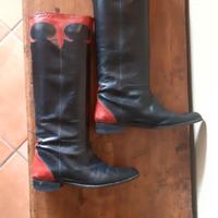 Stivali Vintage in Pelle 1985 ca