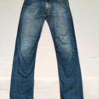 Levi's 513 Uomo W32 L34 Slim Straight Blu