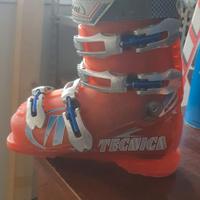 Scarponi sci discesa bambini Tecnica 4 ganci n. 34