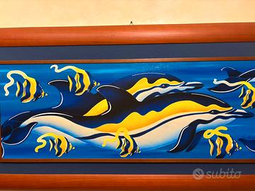 Kino mistral " I Delfini "- dipinto originale olio