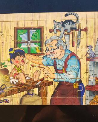 puzzle in legno di Pinocchio
