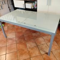 Tavolo in vetro satinato 160x90