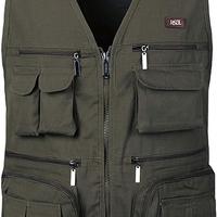 Gilet da Pesca da Uomo Multitasche