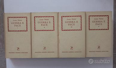 Guerra e pace di Tolstoj 4 vol. 1960 Mondadori