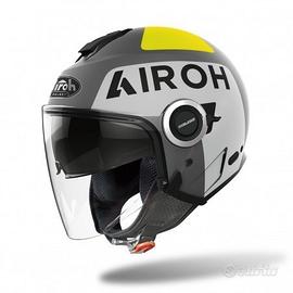 CASCO HELIOS UP GREY MATT GRIGIO/FLUO - AIRHEUP81L