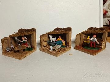Pastori presepe diorama 