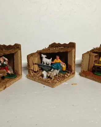 Pastori presepe diorama 