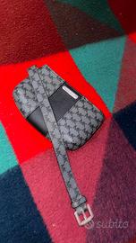 Michael Kors Black & Gray Monogram Belt Bag