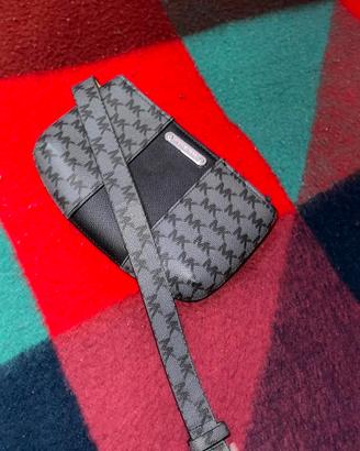 Michael Kors Black & Gray Monogram Belt Bag