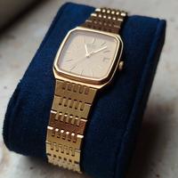 Seiko Quartz Vintage - Cassa Squadrata Gold Tone