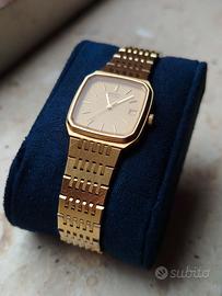 Seiko Quartz Vintage - Cassa Squadrata Gold Tone