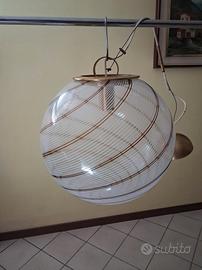 Lampadario in vetro di Murano