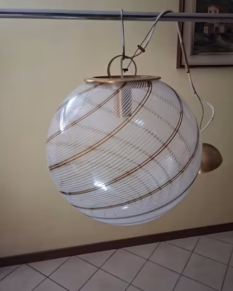 Lampadario in vetro di Murano