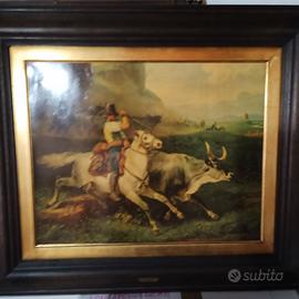 quadro riproduzione su tela anni 60