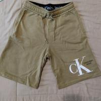 Bermuda verde CK in felpa 