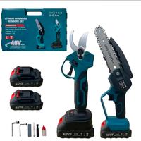 KIT Forbice Cesoia + Motosega 2 Batteria 48V