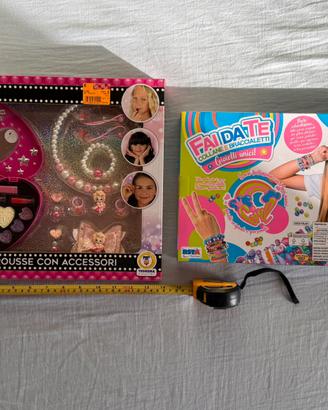 Giochi NUOVI  bambina Trucco+ gioielli fai da te