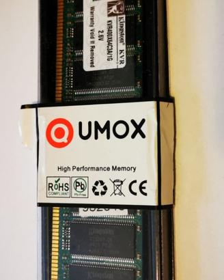 MEMORIA Ram 1G KINGSTON KVR400X64C3A/1G DDR 1GB PC