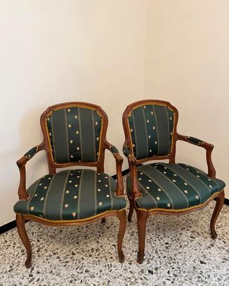 Coppia di poltroncine vintage da camera