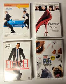 Set 4 film in DVD Prova Prendermi Prada Hitch Pets