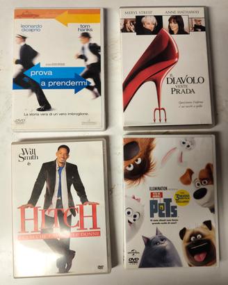 Set 4 film in DVD Prova Prendermi Prada Hitch Pets