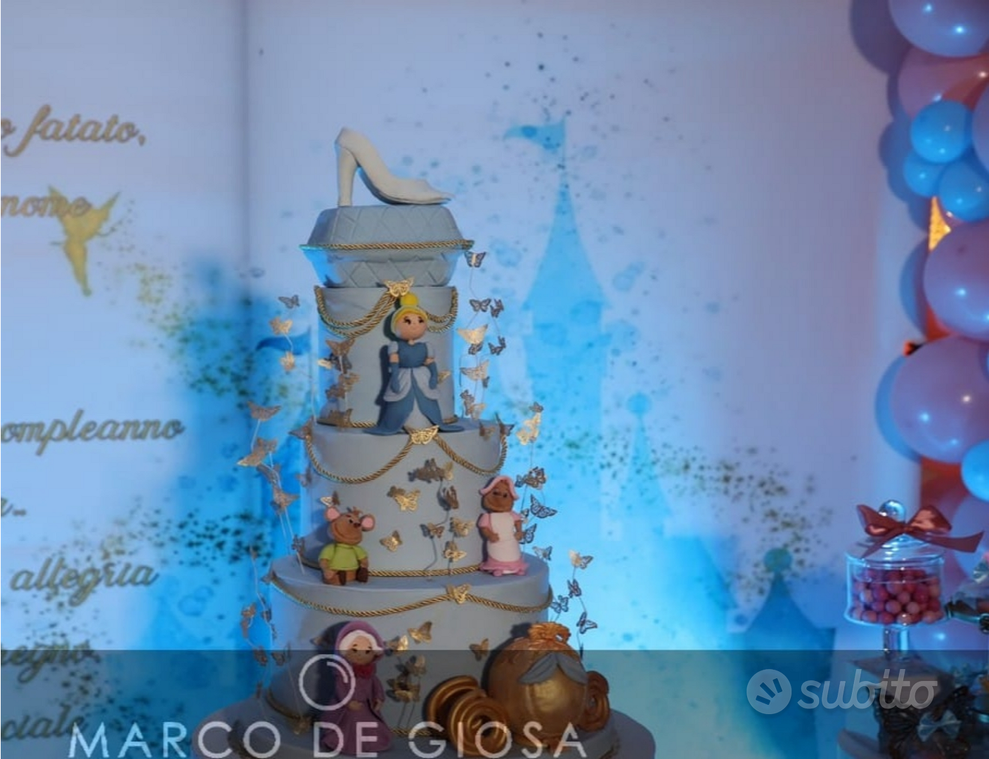 Torta scenografica cenerentola perfetta - Tutto per i bambini In vendita a  Bari