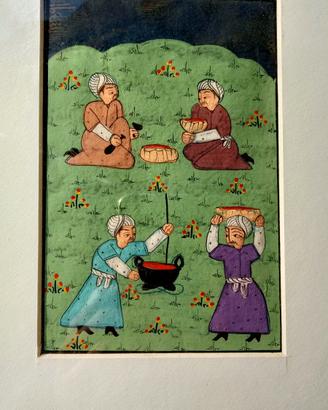 Quattro quadri di pittura araba o persia, Asia