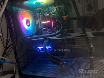 pc da gaming con 4070 ti+ 2 monitor