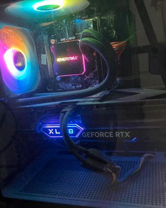 pc da gaming con 4070 ti+ 2 monitor