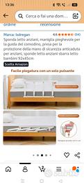 paratia mobile per letto