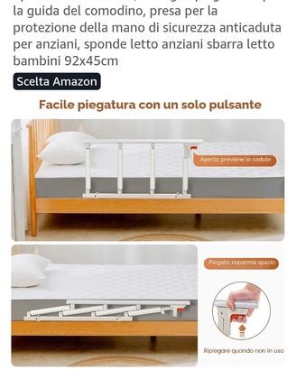 paratia mobile per letto